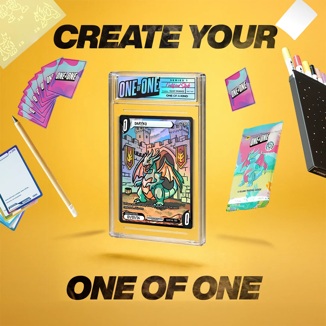 Oneoruvers Card One of One | Create & Slab Your Own Custom Trading Cards